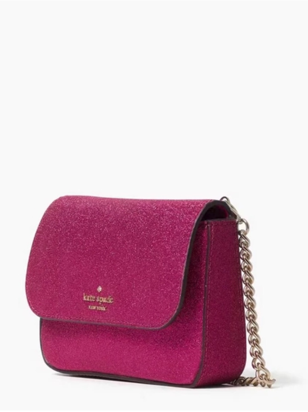 Kate Spade Lola Glitter Boxed Convertible Belt Bag - NIB - Color Pink - Picture 2 of 5